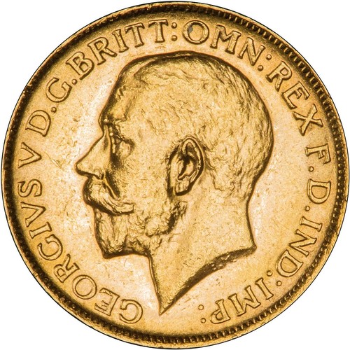 A SET OF 5 GOLD SOVEREIGN, KING GEORGE V