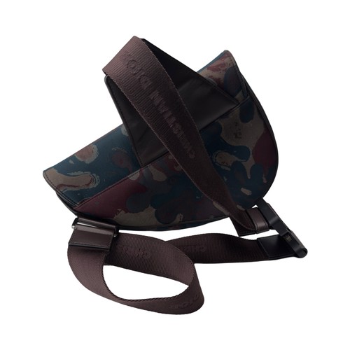 25 - A DIOR X PETER DOIG CAMOUFLAGE SADDLE BAG