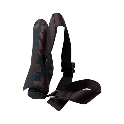 25 - A DIOR X PETER DOIG CAMOUFLAGE SADDLE BAG