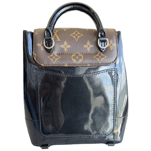 14 - A LOUIS VUITTON MONOGRAM VERNIS HOT SPRINGS BACKPACK