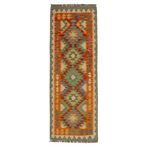 132 - A CHOBI KILIM&nbsp;190 by 68cm