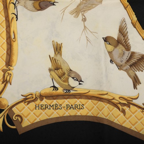 46 - AN HERMÉS LA CLÉ DE CHAMPS SILK SCARF, CIRCA 1965
