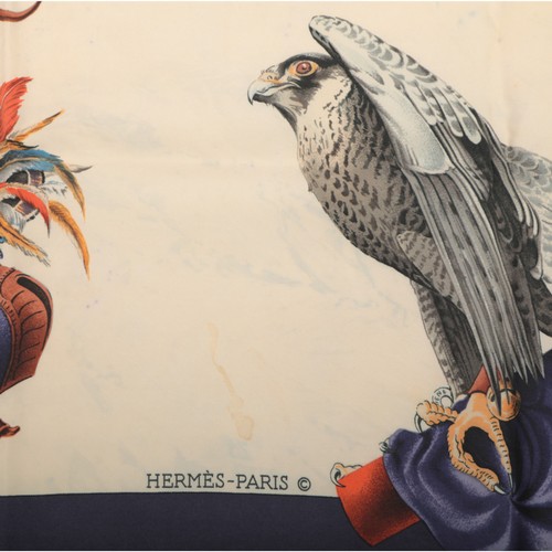 52 - AN HERMÉS CHASSE À VOL SILK SCARF