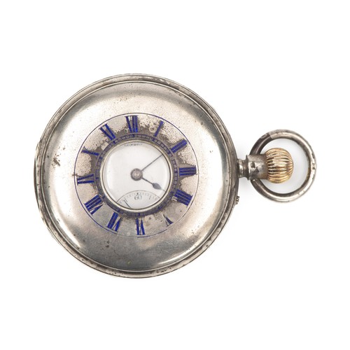 61 - A SILVER AND GOLD HUNTER CASED POCKET WATCH, J. W. BENSON, LONDON