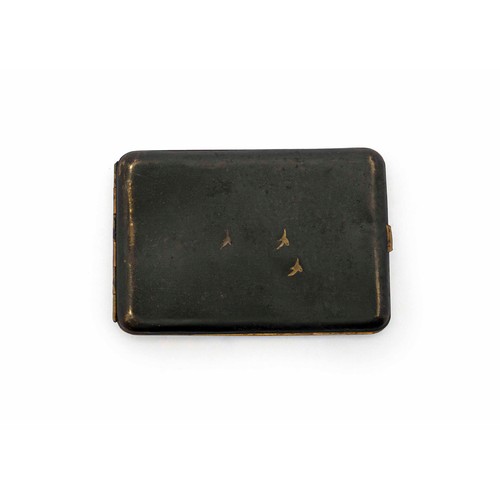 15 - A JAPANESE DAMASCENE CIGARETTE CASE, MID 20TH CENTURY, POSSIBLY KYOTO