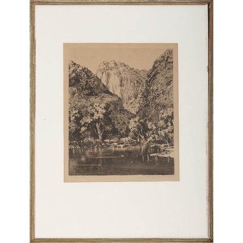 958 - After Tinus de Jongh (South African 1885-1942) KOUR KLOOF MONTAGUE CAPE