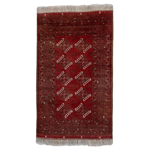 854 - AN AFGHAN RUG, MODERN150 by 130cm