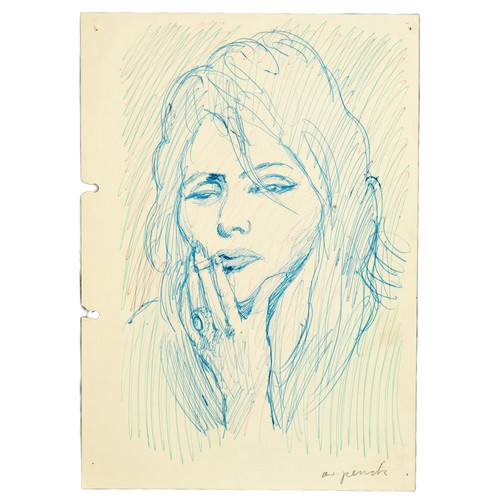 697 - A.R. Penck (German 1939 - 2017) UNTITLED (PORTRAIT OF A WOMAN)