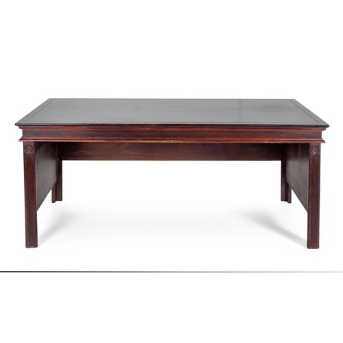1232 - A MAHOGANY DESK, MODERN