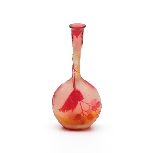 494 - AN EMILE GALLE ROSE VASE