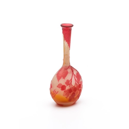 494 - AN EMILE GALLE ROSE VASE