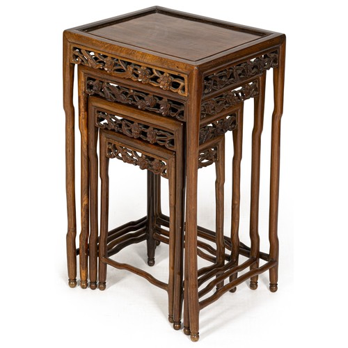 1268 - A SET OF FOUR CHINESE NESTING TABLES