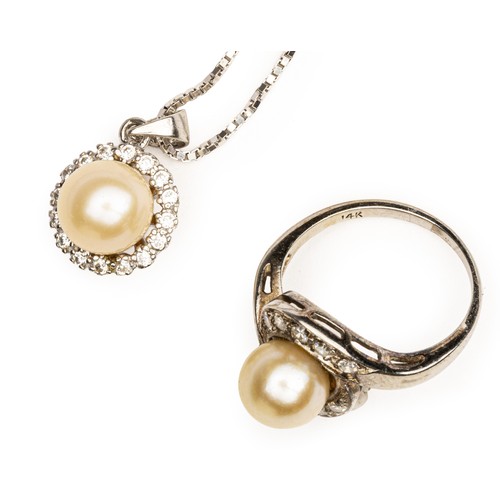 91 - A SUITE OF PEARL JEWELLERY