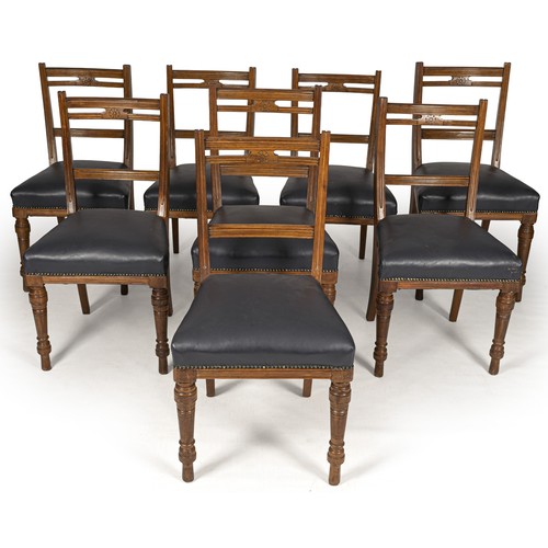 1273 - A SET OF EIGHT EDWARDIAN DINING CHAIRS