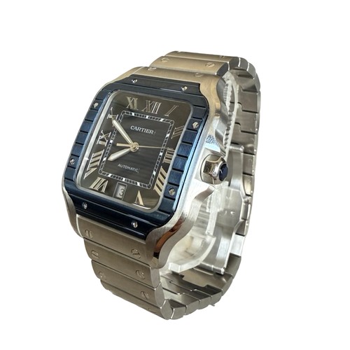 34 - A CARTIER SANTOS DE CARTIER WRISTWATCH