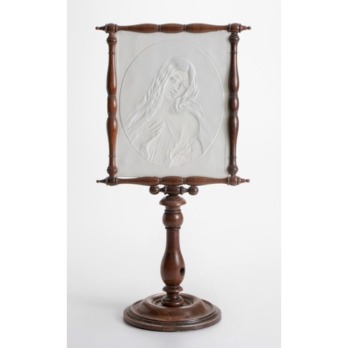 522 - A PRESSED PORCELAIN LITHOPHANE PANEL