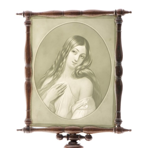 522 - A PRESSED PORCELAIN LITHOPHANE PANEL