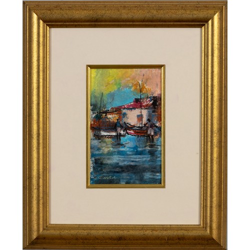 935 - Mauro Chiarla (South African 1949-) FIGURES WITH BOATS