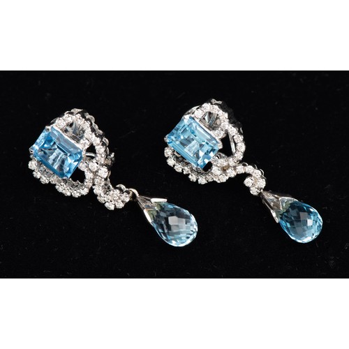 702 - A SUITE OF NATURAL DIAMOND AND TOPAZ JEWELLERY, FLORENCE, ITALY 1970