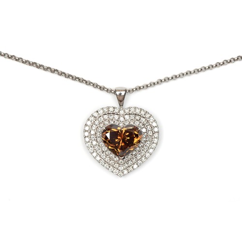 716 - A CERTIFIED GIA NATURAL DIAMOND PENDANT, 9.35 CARATS IN TOTAL