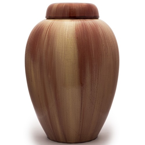 491 - A LIDDED PILKINGTON PORCELAIN GINGER JAR