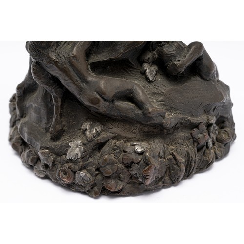 525 - A COLD CAST GIOVANNI SCHOEMAN SCULPTURE