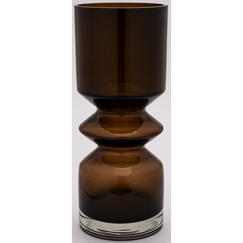 489 - A HOOPED GLASS VASE, SCANDANAVIA