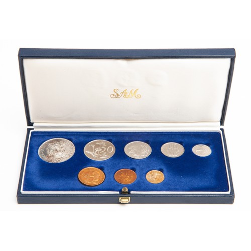 160 - THREE SOUTH AFRICAN SHORT PROOF SETS, 1971, 1976 AND 1990