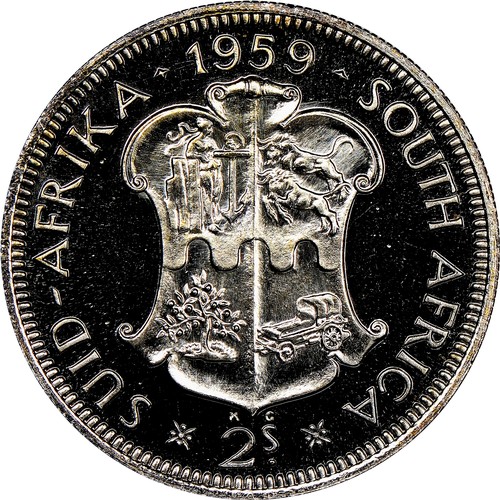 175 - 25 TWO AND A HALF SHILLINGS, SOUTH AFRICA, 1952-1959