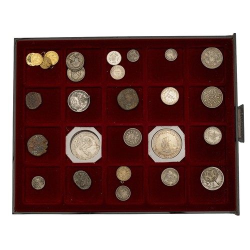 185 - A MISCELLANEOUS COLLECTION OF COINS