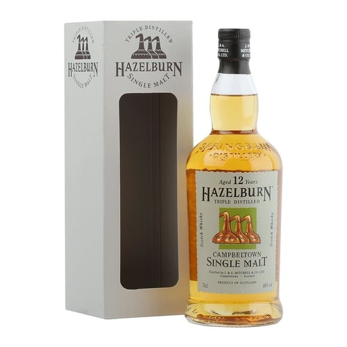 53 - A BOTTLE OF HAZELBURN CAMPBELTOWN 12 YEAR OLD SINGLE MALT SCOTCH WHISKY