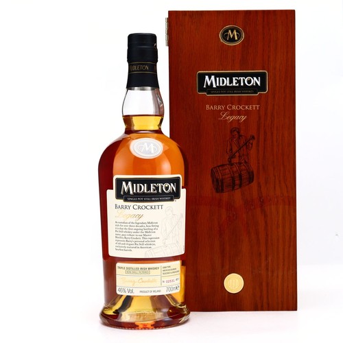 34 - A BOTTLE OF MIDLETON BARRY CROCKETT, LEGACY SINGLE POT STILL IRISH WHISKEY