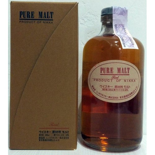 341 - A BOTTLE OF NIKKA FROM THE BARREL, A JAPANESE PURE MALT RED WHISKY