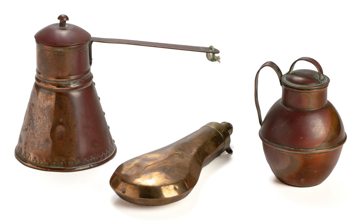 A COLLECTION OF COPPER ITEMS