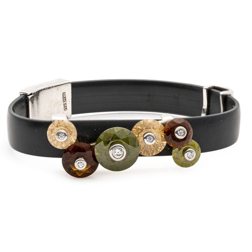 803 - A SUITE OF GEMSET COSTUME DESIGNER JEWELLERY, MILAN ITALY, 1960