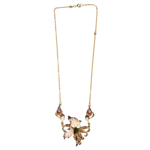 804 - A SUITE OF GEMSET ENAMELLED JEWELLERY