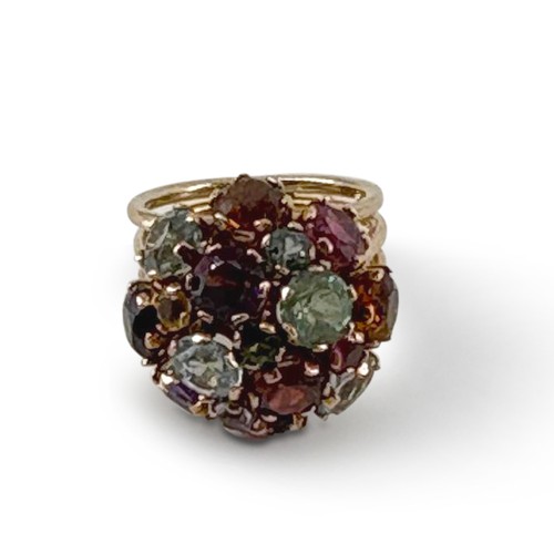 722 - A GEMSTONE DRESS RING, 18.10 CARATS