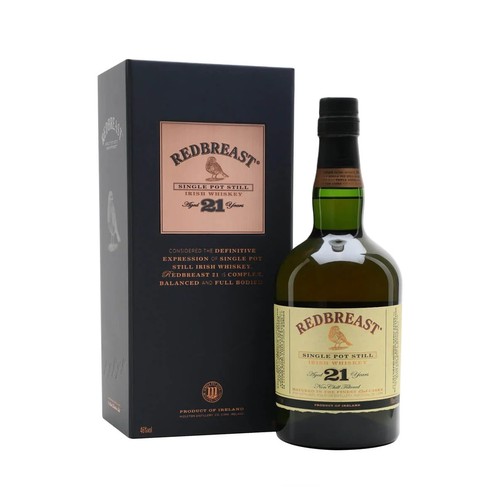 31 - A BOTTLE OF REDBREAST 21 YEAR OLD SINGLE POT IRISH WHISKEY