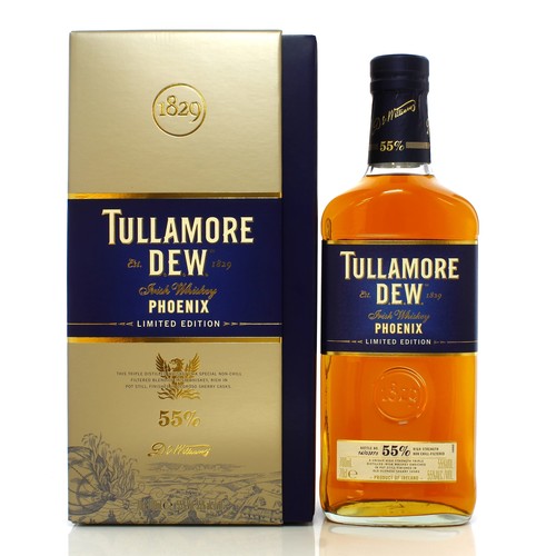 154 - A BOTTLE OF TULLAMORE DEW, PHOENIX, LIMITED EDITION IRISH WHISKEY
