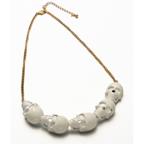 144 - A SKULL NECKLACE