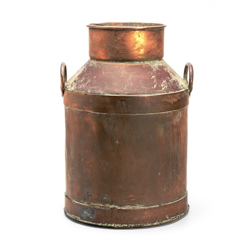 A COPPER MILK CAN