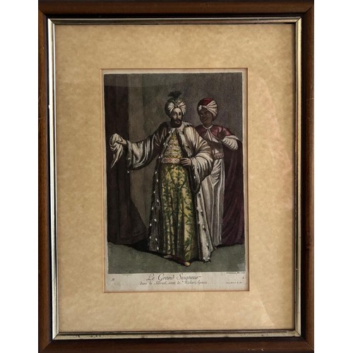 3 - After Jean Baptiste Vanmour (1631-1737) TWO PRINTS; LA SULTANE ASSEKI AND LA GRAND SEIGNEUR