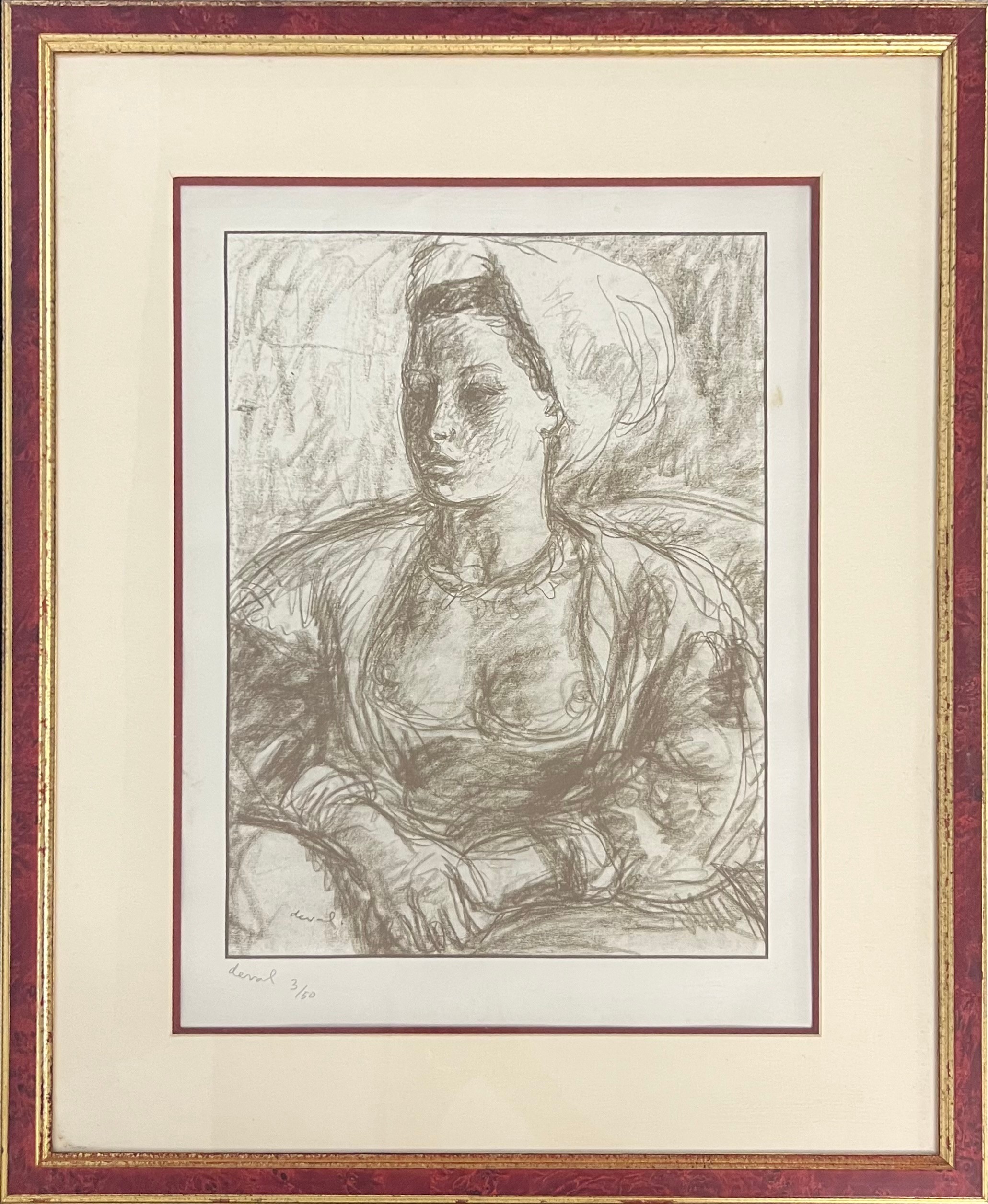 Pierre Deval (French 1897 - 1993) PORTRAIT OF A WOMAN