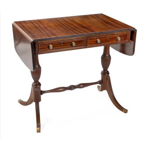 540 - A REGENCY STYLE MAHOGANY PEMBROKE TABLE