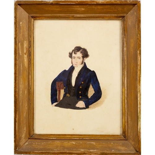 24 - FRAMED 19TH‑CENTURY PORTRAIT OF A GENTLEMAN
