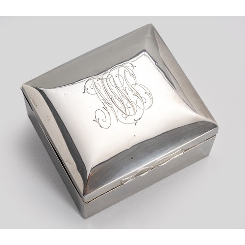 1083 - AN EDWARD VII SILVER CIGAR BOX, JAMES DEAKIN AND SONS, CHESTER, 1904