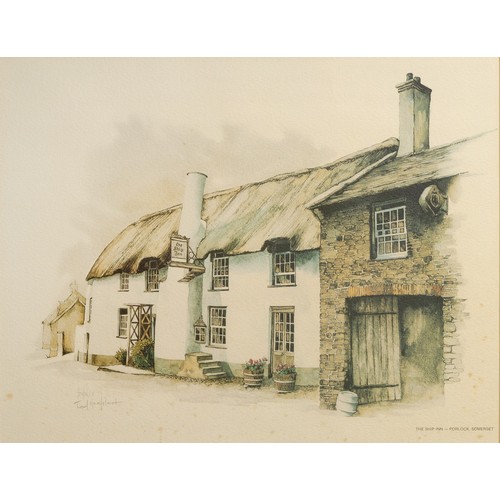 37 - Ted Hoefsloot (South African 1930-) THE VINE, GOUDHURST, KENT and THE SHIP INN - PORLOCK, SOMERSET