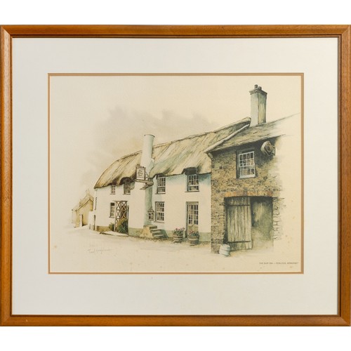 37 - Ted Hoefsloot (South African 1930-) THE VINE, GOUDHURST, KENT and THE SHIP INN - PORLOCK, SOMERSET