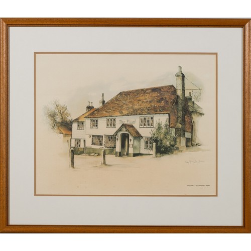 37 - Ted Hoefsloot (South African 1930-) THE VINE, GOUDHURST, KENT and THE SHIP INN - PORLOCK, SOMERSET