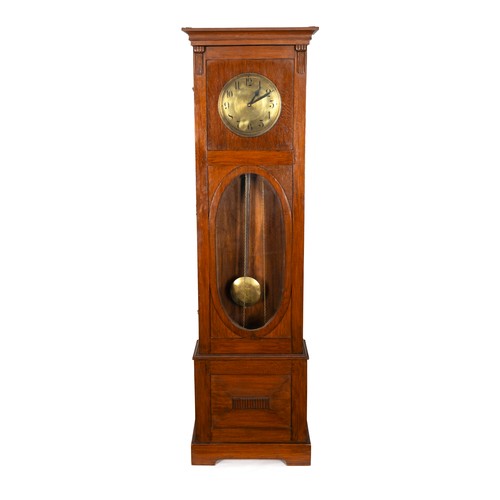 173 - A MAHOGANY AND INLAID LONGCASE CLOCK